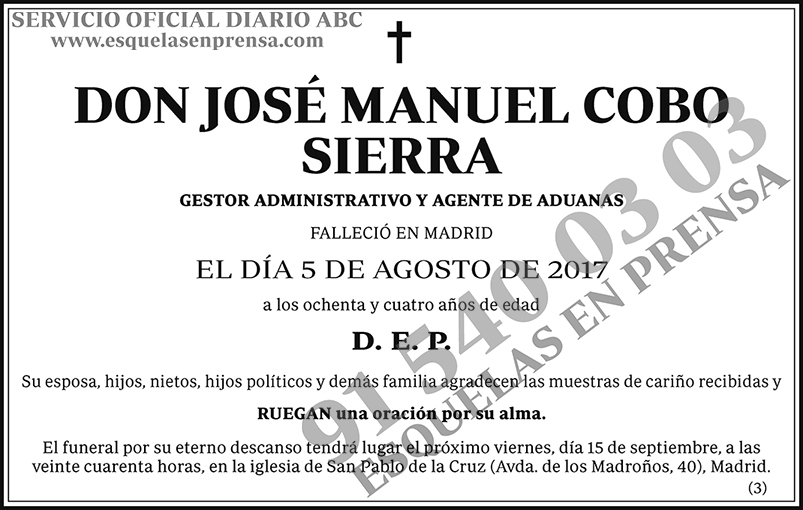 José Manuel Cobo Sierra